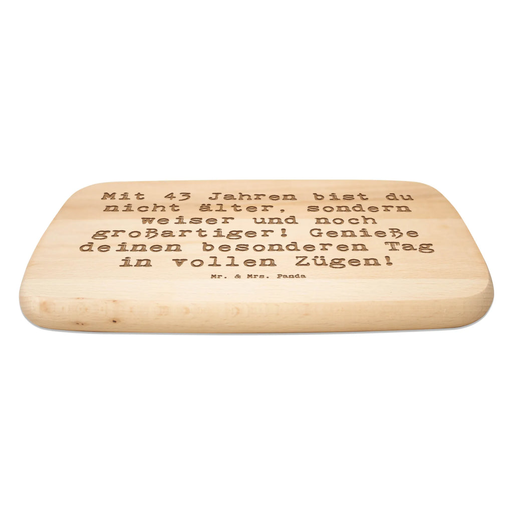 Holzbrett Spruch 43. Geburtstag Weisheit Frühstücksbrett, Schneidebrett, Schneidebrett Holz, Küchenbrett, Frühstücksbrettchen, Holzbrett, Geburtstag, Geburtstagsgeschenk, Geschenk
