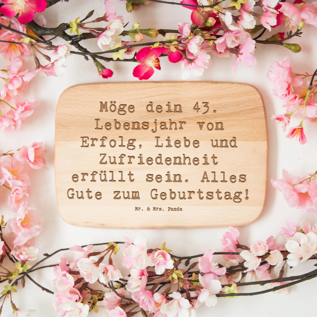 Schneidebrett Spruch 43. Geburtstag Glück Frühstücksbrettchen, Schneidebrett Holz, Schneidebrett, Frühstücksbrett, Holzbrett, Küchenbrett, Geburtstag, Geburtstagsgeschenk, Geschenk