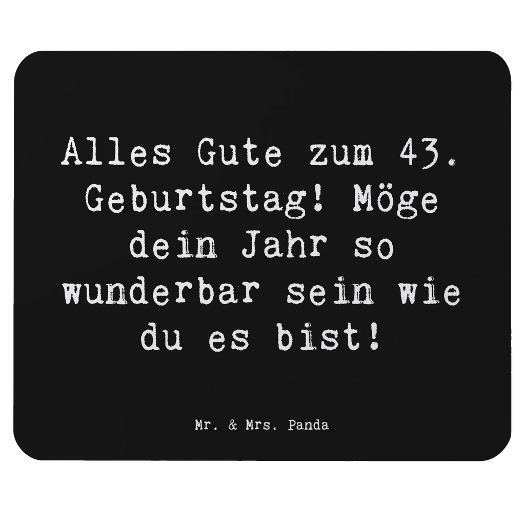 Mouse mat Saying Alles Gute zum 43. Geburtstag! Möge dein Jahr so wunderbar sein wie du es bist! Mousepad, Mauspad, Mausunterlage, Einzigartiges Mauspad, Arbeitszimmer, Büroausstattung, PC Zubehör, Designer Mauspad, Computer zubehör, Mauspad Büro, Geburtstag, Geburtstagsgeschenk, Geschenk