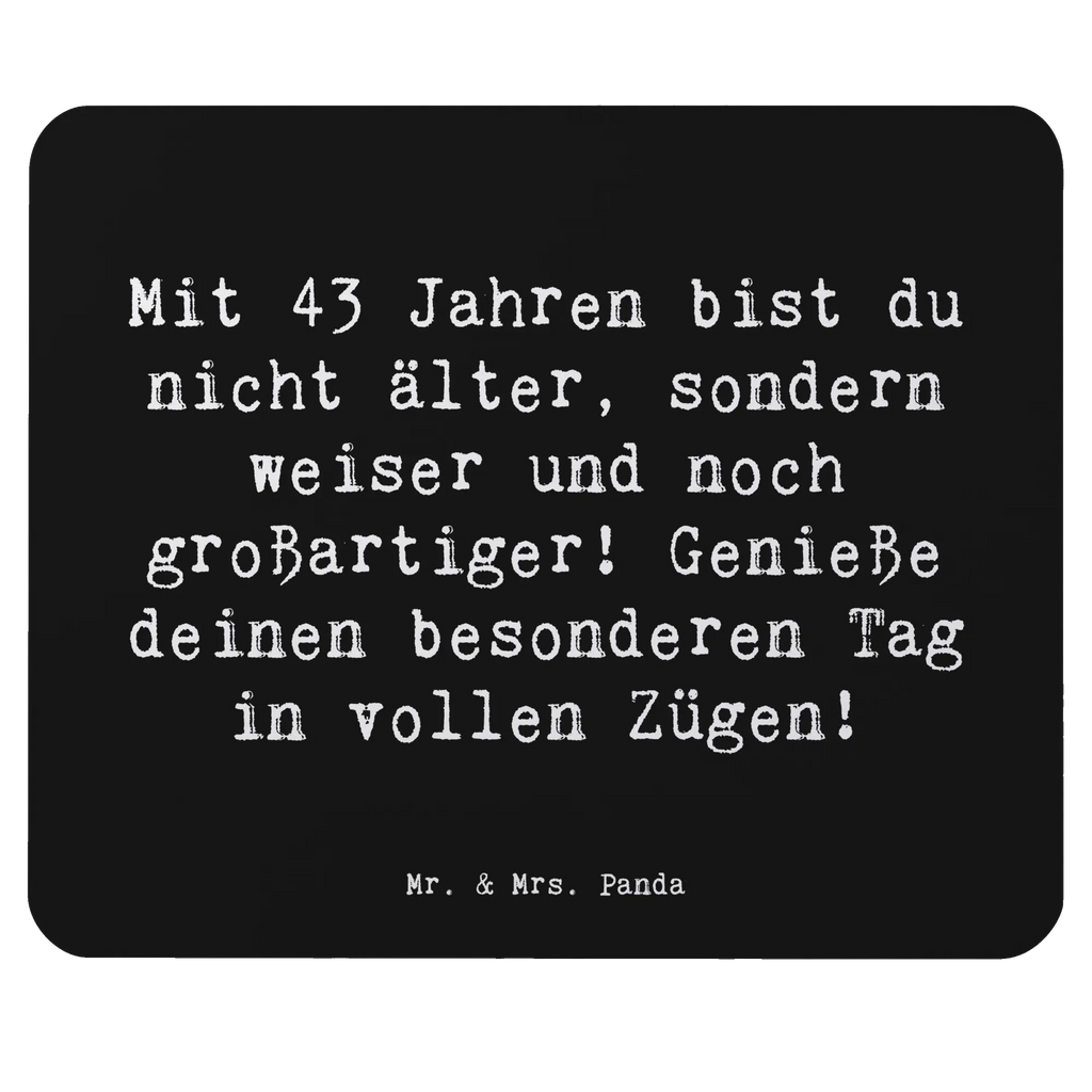 Mauspad Spruch 43. Geburtstag Weisheit Mauspad Büro, Mauspad, Mausunterlage, Arbeitszimmer, Computer zubehör, Mousepad, Einzigartiges Mauspad, Designer Mauspad, Büroausstattung, PC Zubehör, Geburtstag, Geburtstagsgeschenk, Geschenk