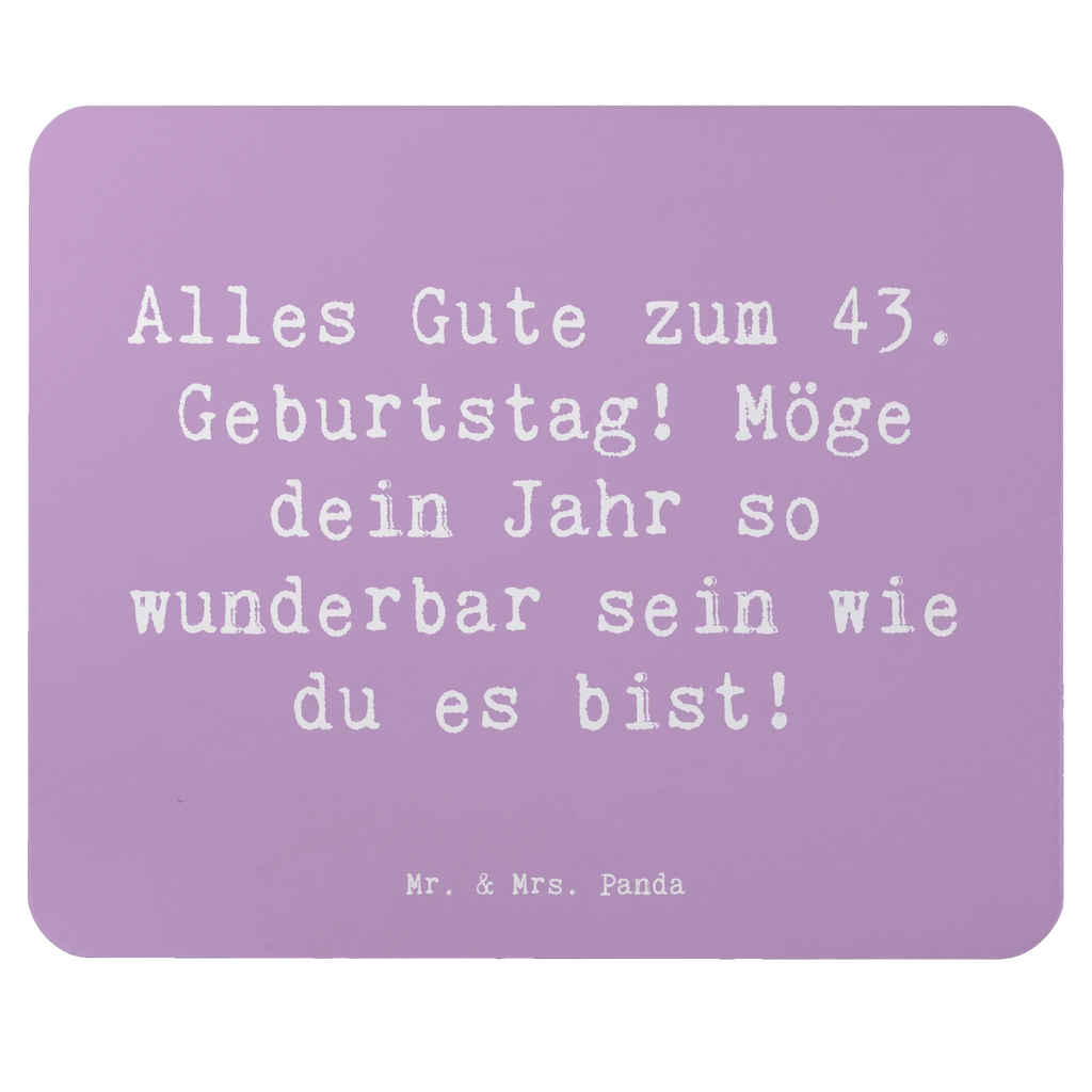 Mouse mat Saying Alles Gute zum 43. Geburtstag! Möge dein Jahr so wunderbar sein wie du es bist! Mousepad, Mauspad, Mausunterlage, Einzigartiges Mauspad, Arbeitszimmer, Büroausstattung, PC Zubehör, Designer Mauspad, Computer zubehör, Mauspad Büro, Geburtstag, Geburtstagsgeschenk, Geschenk