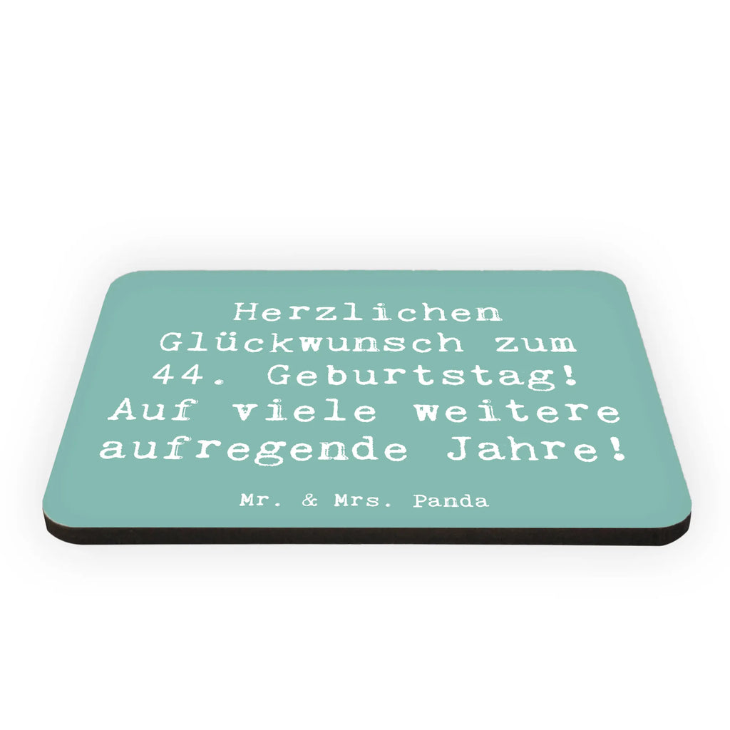 Magnet Saying Herzlichen Glückwunsch zum 44. Geburtstag! Auf viele weitere aufregende Jahre! Kühlschrankmagnet, Dekomagnet, Notiz Magnet, Souvenir Magnet, Pinnwandmagnet, Motivmagnete, Whiteboard Magnet, Kühlschrank Dekoration, Geburtstag, Geburtstagsgeschenk, Geschenk