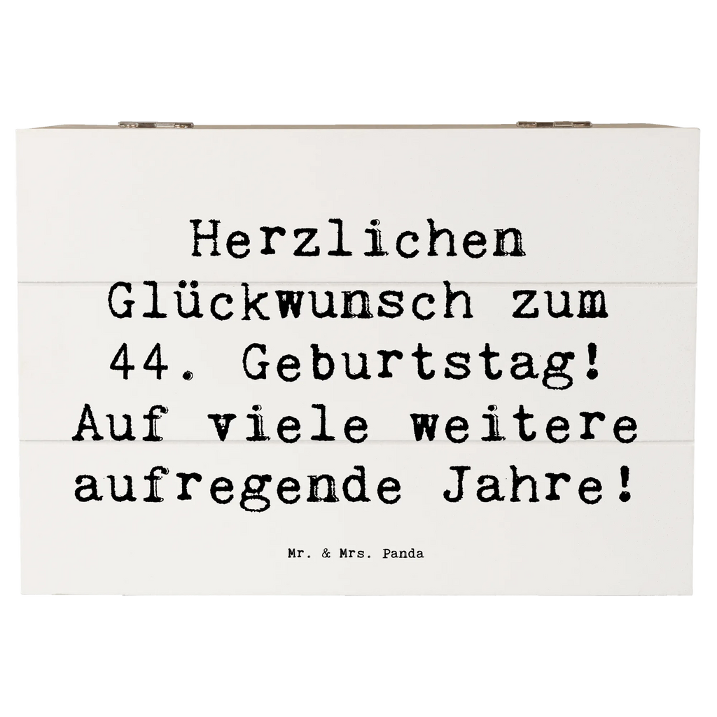 Holzkiste Spruch 44. Geburtstag Feier Erinnerungskiste, Dekokiste, Schatulle, Geschenkbox, Erinnerungsbox, Schatzkiste, Kiste, Aufbewahrungsbox, Holzkiste, XXL, Geschenkdose, Truhe, Geburtstag, Geburtstagsgeschenk, Geschenk