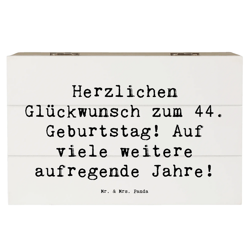 Holzkiste Spruch 44. Geburtstag Feier Erinnerungskiste, Dekokiste, Schatulle, Geschenkbox, Erinnerungsbox, Schatzkiste, Kiste, Aufbewahrungsbox, Holzkiste, XXL, Geschenkdose, Truhe, Geburtstag, Geburtstagsgeschenk, Geschenk