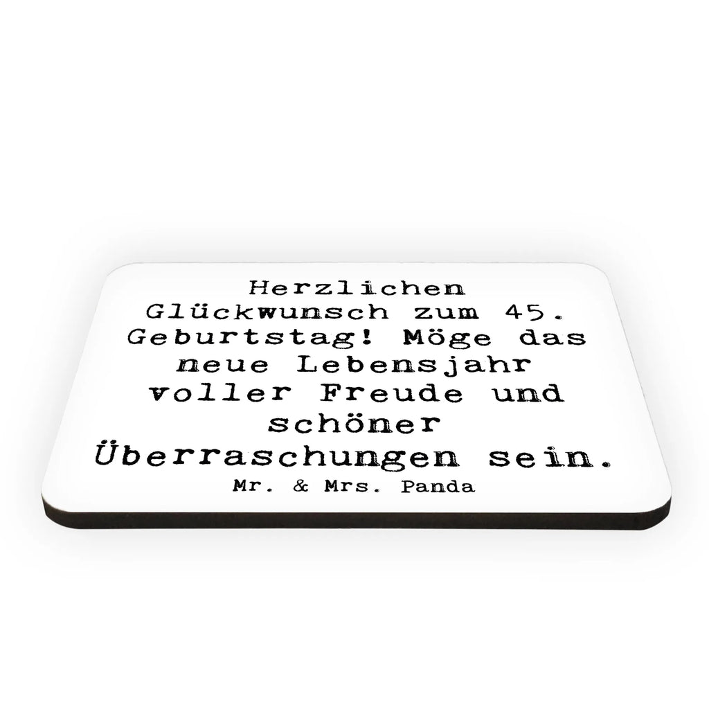 Magnet Spruch 45. Geburtstag Freude Kühlschrankmagnet, Pinnwandmagnet, Dekomagnet, Notiz Magnet, Kühlschrank Dekoration, Motivmagnete, Souvenir Magnet, Whiteboard Magnet, Geburtstag, Geburtstagsgeschenk, Geschenk