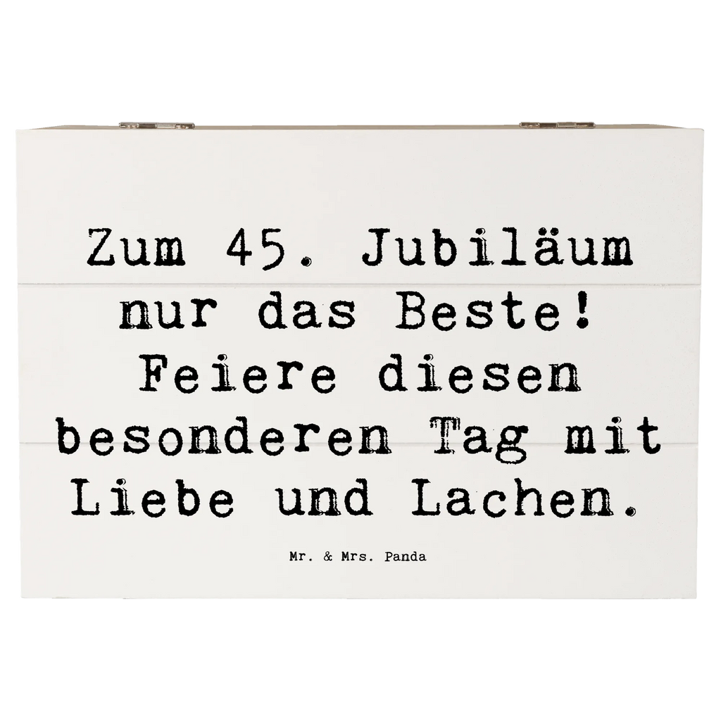 Holzkiste Spruch 45. Geburtstag Feiern XXL, Geschenkbox, Schatulle, Aufbewahrungsbox, Erinnerungskiste, Dekokiste, Kiste, Holzkiste, Geschenkdose, Schatzkiste, Truhe, Erinnerungsbox, Geburtstag, Geburtstagsgeschenk, Geschenk