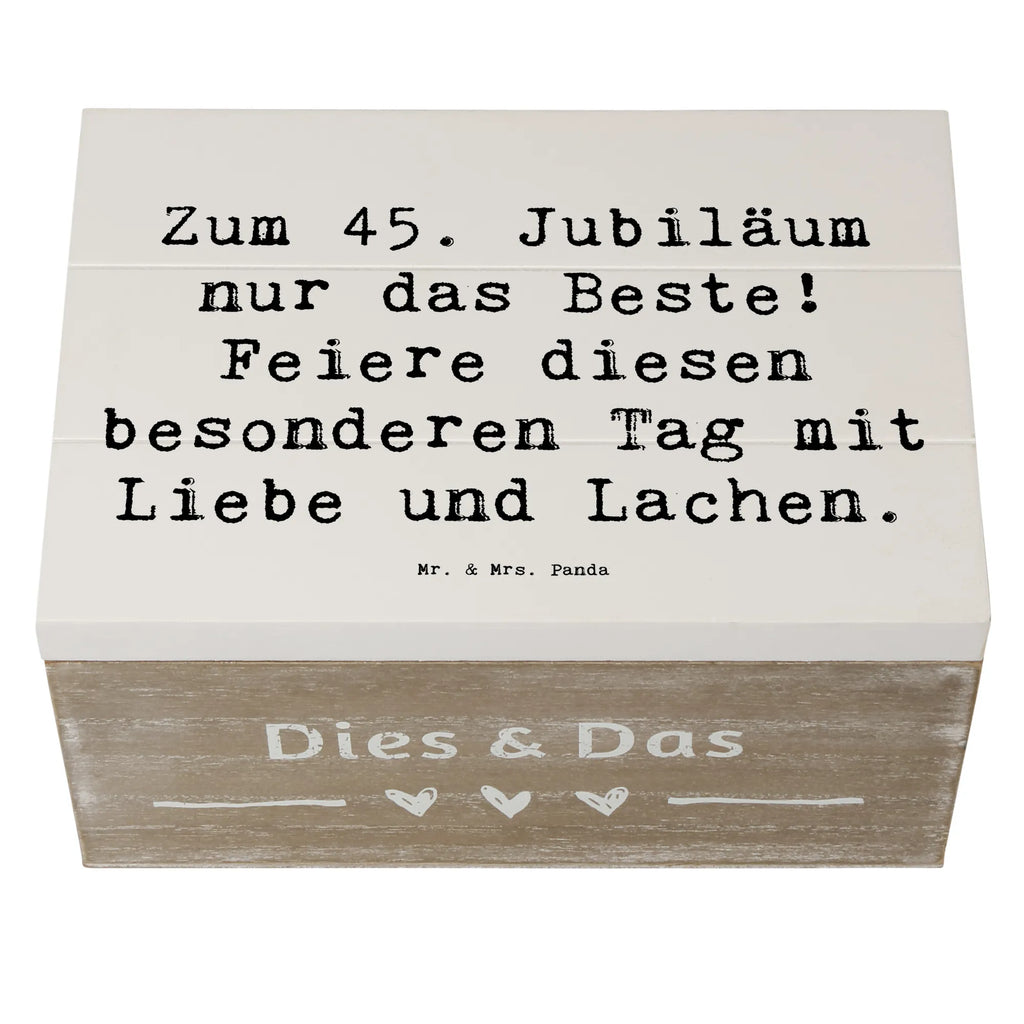 Holzkiste Spruch 45. Geburtstag Feiern XXL, Geschenkbox, Schatulle, Aufbewahrungsbox, Erinnerungskiste, Dekokiste, Kiste, Holzkiste, Geschenkdose, Schatzkiste, Truhe, Erinnerungsbox, Geburtstag, Geburtstagsgeschenk, Geschenk