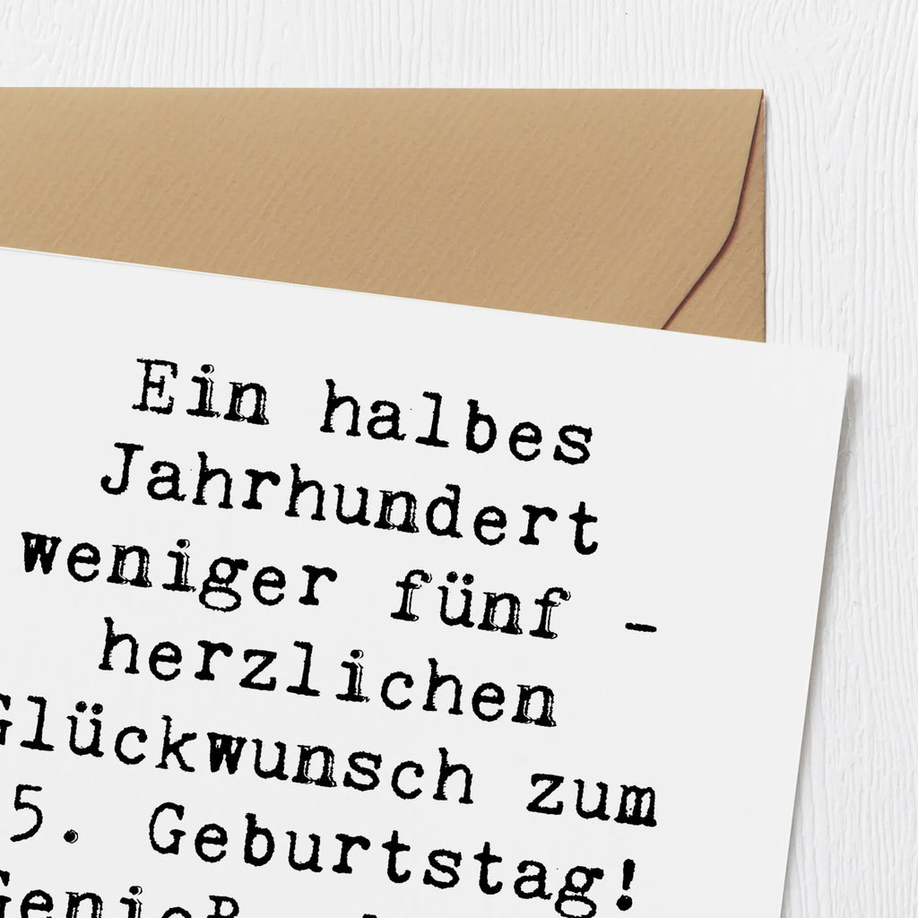 Deluxe Karte Spruch 45. Geburtstag Feier Einladungskarte, Hochwertige Klappkarte, Grußkarte, Glückwunschkarte, Hochwertige Grußkarte, Geburtstagskarte, Hochzeitskarte, Klappkarte, Karte, Geburtstag, Geburtstagsgeschenk, Geschenk