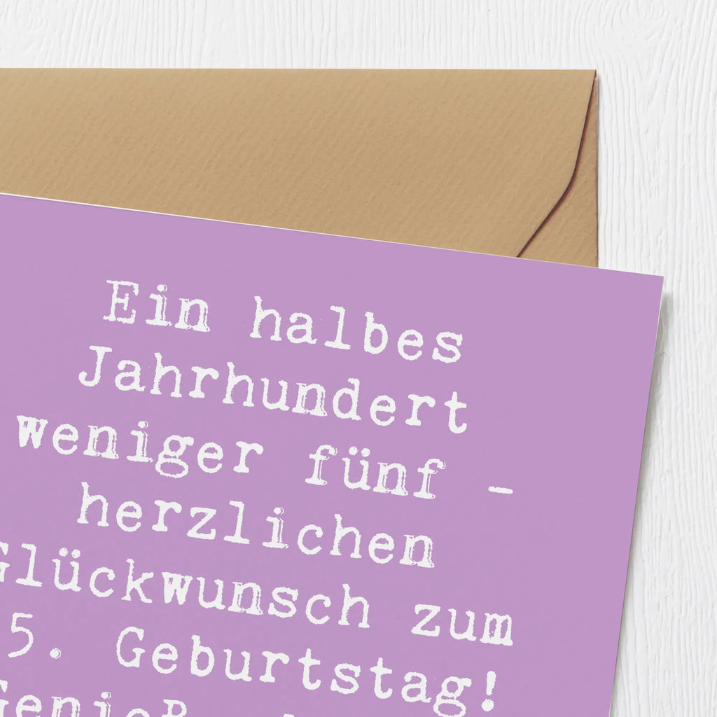 Deluxe Karte Spruch 45. Geburtstag Feier Einladungskarte, Hochwertige Klappkarte, Grußkarte, Glückwunschkarte, Hochwertige Grußkarte, Geburtstagskarte, Hochzeitskarte, Klappkarte, Karte, Geburtstag, Geburtstagsgeschenk, Geschenk