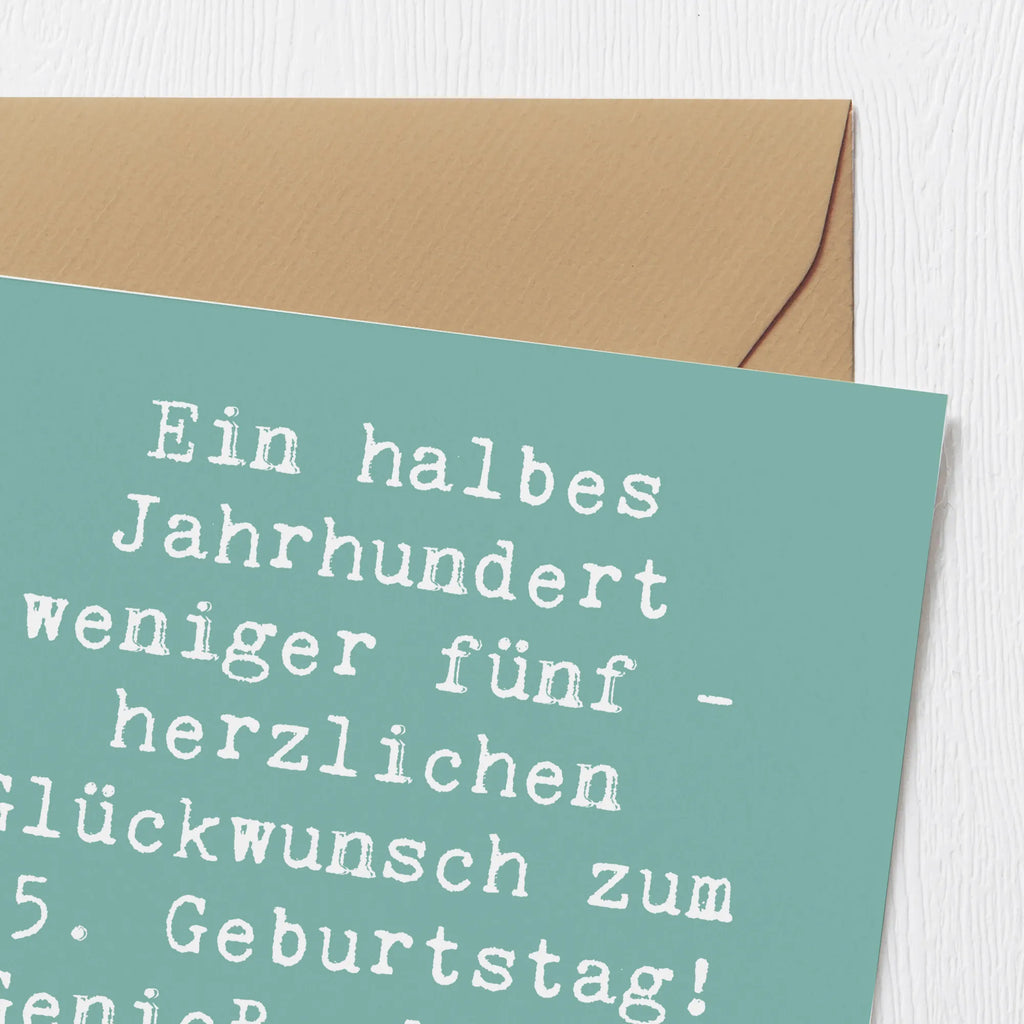Deluxe Karte Spruch 45. Geburtstag Feier Einladungskarte, Hochwertige Klappkarte, Grußkarte, Glückwunschkarte, Hochwertige Grußkarte, Geburtstagskarte, Hochzeitskarte, Klappkarte, Karte, Geburtstag, Geburtstagsgeschenk, Geschenk