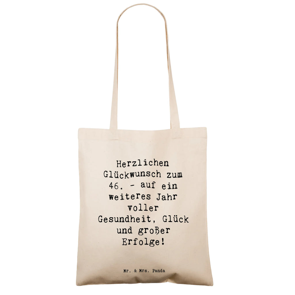 Tote bag Saying Herzlichen Glückwunsch zum 46. - auf ein weiteres Jahr voller Gesundheit, Glück und großer Erfolge! Baumwolltasche, beutel baumwolle, Tüte, Stoffbeutel, Einkaufsbeutel, Tragetasche, stofftasche baumwolle, Baumwoll-Shopper, Strandtasche, Tasche, Einkaufstasche, Jutetasche, Baumwoll-Tragetasche, totebag, festival tasche, Alltagstasche, Henkeltasche, campus tasche, Einkaufstüte, festivaltasche, Unitasche, tasche baumwolle, Umhängetasche, Freizeittasche, textiltasche, Schultasche, einkaufstasche baumwolle, schultertasche baumwolle, einkaufsshopper, stoff shopper, schulterbeutel, Baumwollbeutel, umhängetasche baumwolle, henkeltasche baumwolle, studententasche, dokumententasche, Laptoptasche, Stoff-Tragetasche, Schulbeutel, Büchertasche, freizeitbeutel, tragbeutel, baumwoll shopper, Shopper, textilbeutel, Jutebeutel, umhängebeutel, Beutel, tragetasche baumwolle, Shopping Tasche, Schultertasche, Tote Bag, Stofftasche, canvas tasche, universaltasche, Uni Tasche, Geburtstag, Geschenk, Geburtstagsgeschenk