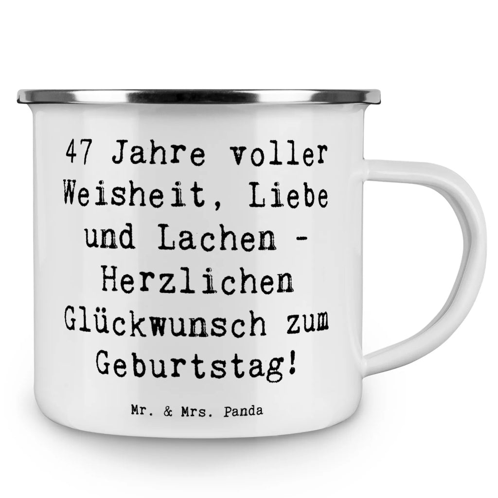 Enamel camping mug Saying 47 Jahre voller Weisheit, Liebe und Lachen - Herzlichen Glückwunsch zum Geburtstag! Blechtassen, Camping Tassen, Emaille Campingbecher, Emaille Becher, Tasse Emaille, Camping Becher, Outdoor Tasse, Blechtasse, Camping Becher Edelstahl, Emaille Tasse, Blechtasse Outdoor, Tasse Camping, Campingbecher, Camping Tassen Emaille, Metall Tasse, Camping Tasse Metall, Campingtasse, Emaille Tassen, Emaille Tasse Camping, Kaffee Blechtasse, Outdoor Becher, Edelstahl Trinkbecher, Emaille Trinkbecher, Emaille Becher Camping, Campingtassen, Metalltasse, Camping Tasse Emaille, Metalltasse für Camping, Emailletasse, Trinkbecher, Geburtstag, Geburtstagsgeschenk, Geschenk