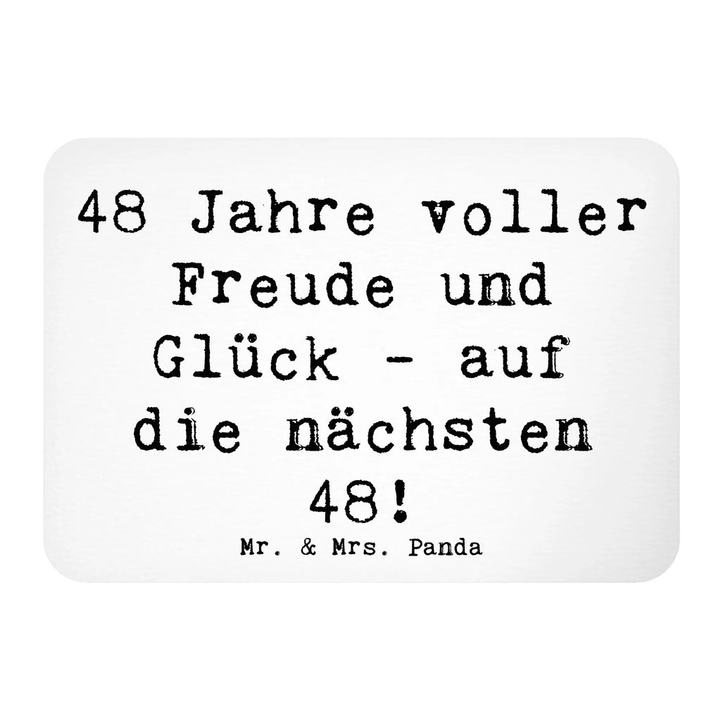 Magnet Saying 48 Jahre voller Freude und Glück - auf die nächsten 48! Pinnwandmagnet, Kühlschrankmagnet, Dekomagnet, Notiz Magnet, Motivmagnete, Souvenir Magnet, Kühlschrank Dekoration, Whiteboard Magnet, Geburtstag, Geburtstagsgeschenk, Geschenk