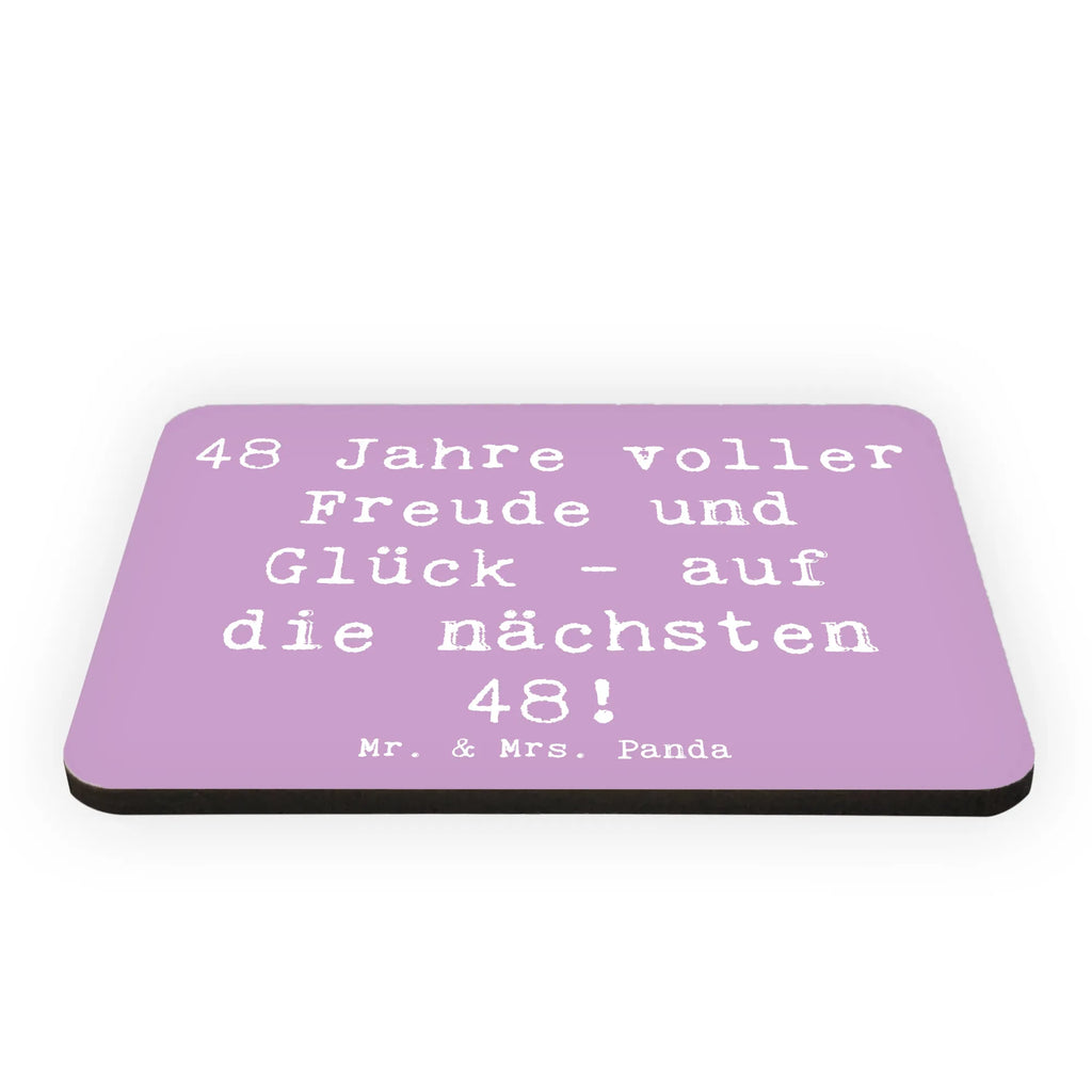 Magnet Saying 48 Jahre voller Freude und Glück - auf die nächsten 48! Pinnwandmagnet, Kühlschrankmagnet, Dekomagnet, Notiz Magnet, Motivmagnete, Souvenir Magnet, Kühlschrank Dekoration, Whiteboard Magnet, Geburtstag, Geburtstagsgeschenk, Geschenk