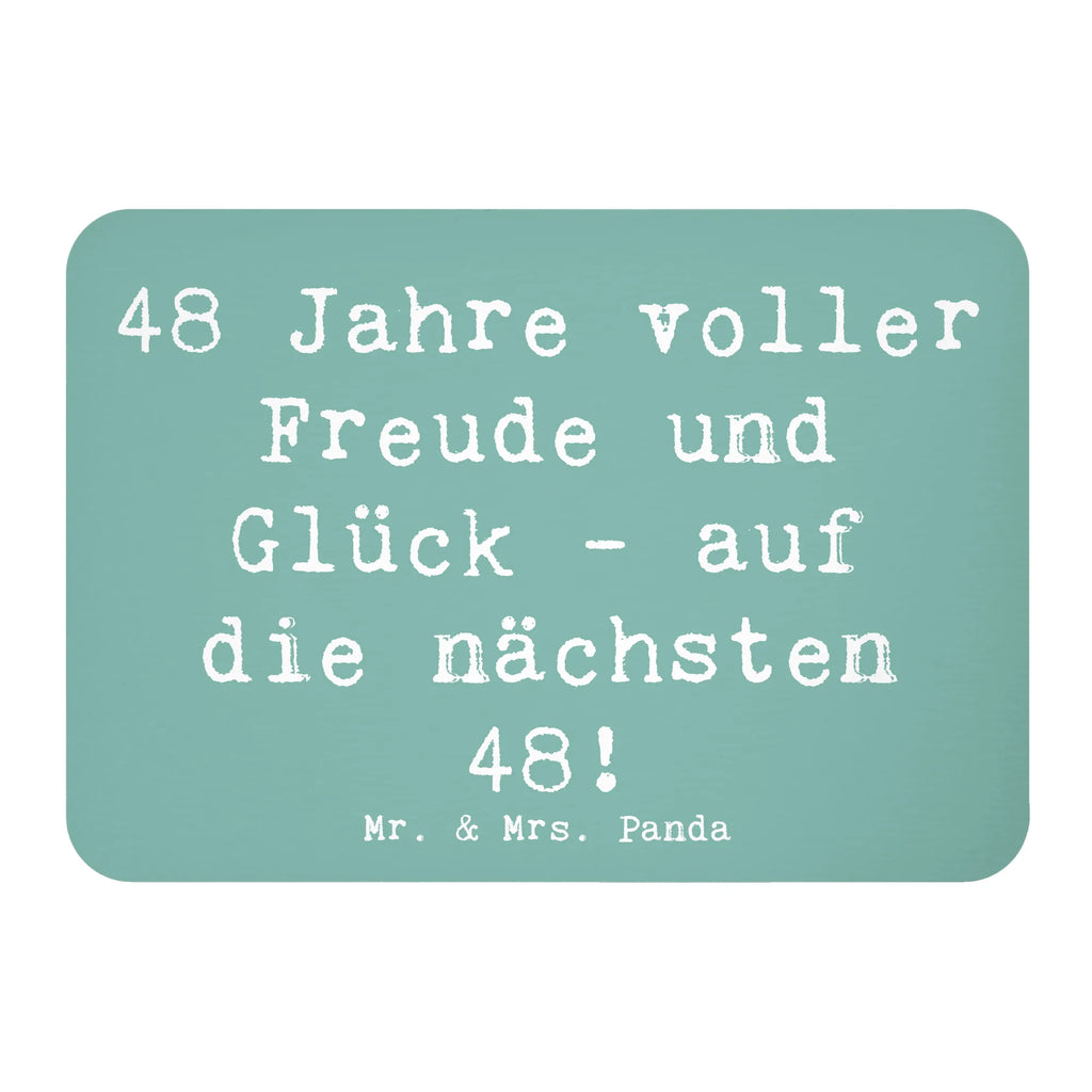 Magnet Saying 48 Jahre voller Freude und Glück - auf die nächsten 48! Pinnwandmagnet, Kühlschrankmagnet, Dekomagnet, Notiz Magnet, Motivmagnete, Souvenir Magnet, Kühlschrank Dekoration, Whiteboard Magnet, Geburtstag, Geburtstagsgeschenk, Geschenk