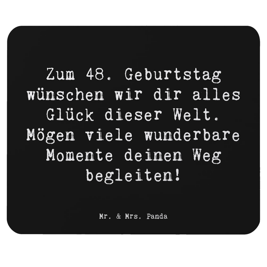 Mouse mat Saying Zum 48. Geburtstag wünschen wir dir alles Glück dieser Welt. Mögen viele wunderbare Momente deinen Weg begleiten! Arbeitszimmer, Einzigartiges Mauspad, PC Zubehör, Computer zubehör, Büroausstattung, Mauspad, Mausunterlage, Mauspad Büro, Designer Mauspad, Mousepad, Geburtstag, Geburtstagsgeschenk, Geschenk