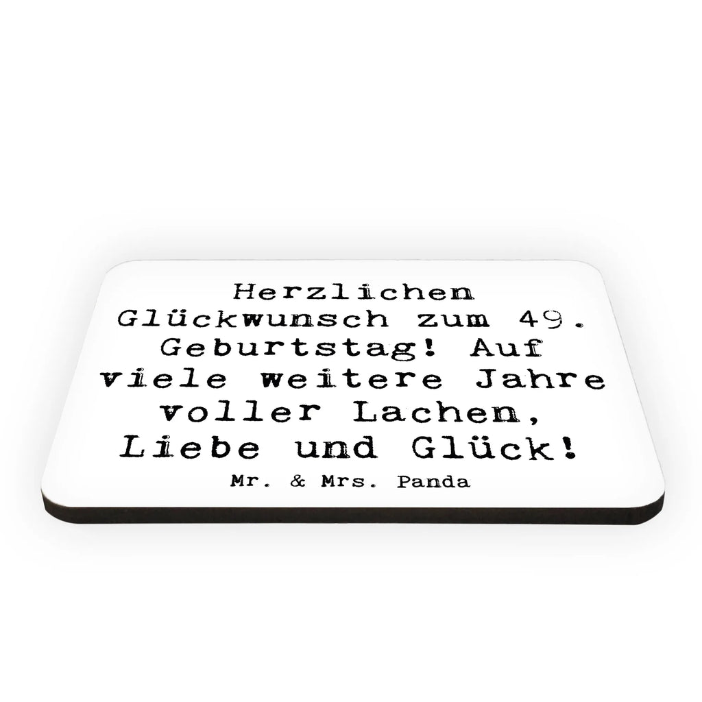 Magnet Saying Herzlichen Glückwunsch zum 49. Geburtstag! Auf viele weitere Jahre voller Lachen, Liebe und Glück! Dekomagnet, Motivmagnete, Souvenir Magnet, Kühlschrankmagnet, Notiz Magnet, Pinnwandmagnet, Whiteboard Magnet, Kühlschrank Dekoration, Geburtstag, Geburtstagsgeschenk, Geschenk