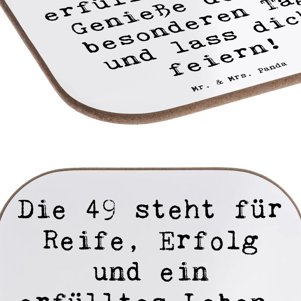 Square coaster Saying Die 49 steht für Reife, Erfolg und ein erfülltes Leben. Genieße deinen besonderen Tag und lass dich feiern! Holzuntersetzer, Korkuntersetzer, Bierdeckel, Untersetzer, Tassen Untersetzer, Untersetzer Gläser, Untersetzer Design, Untersetzer für Gläser, Untersetzer Holz, Untersetzer aus Holz, Glasuntersetzer, Getränkeuntersetzer, Geburtstag, Geburtstagsgeschenk, Geschenk