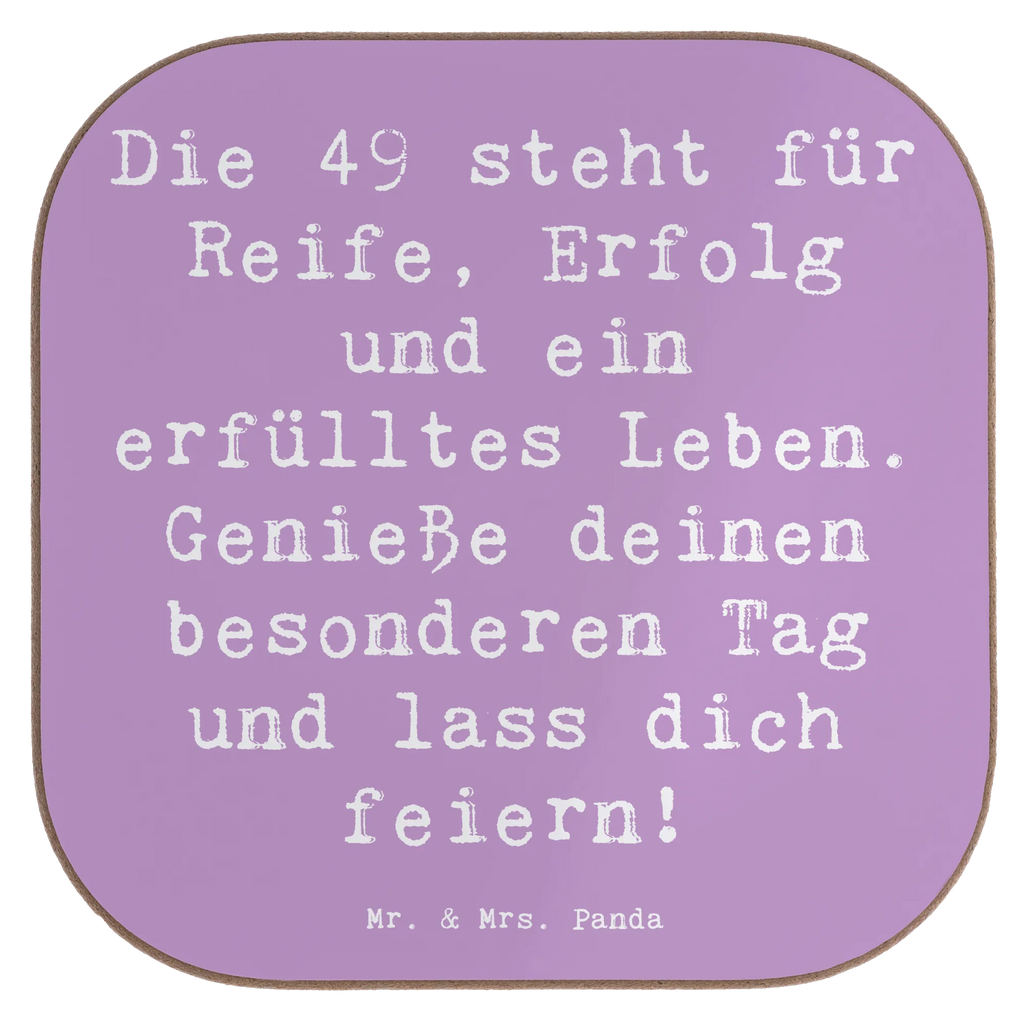 Square coaster Saying Die 49 steht für Reife, Erfolg und ein erfülltes Leben. Genieße deinen besonderen Tag und lass dich feiern! Holzuntersetzer, Korkuntersetzer, Bierdeckel, Untersetzer, Tassen Untersetzer, Untersetzer Gläser, Untersetzer Design, Untersetzer für Gläser, Untersetzer Holz, Untersetzer aus Holz, Glasuntersetzer, Getränkeuntersetzer, Geburtstag, Geburtstagsgeschenk, Geschenk