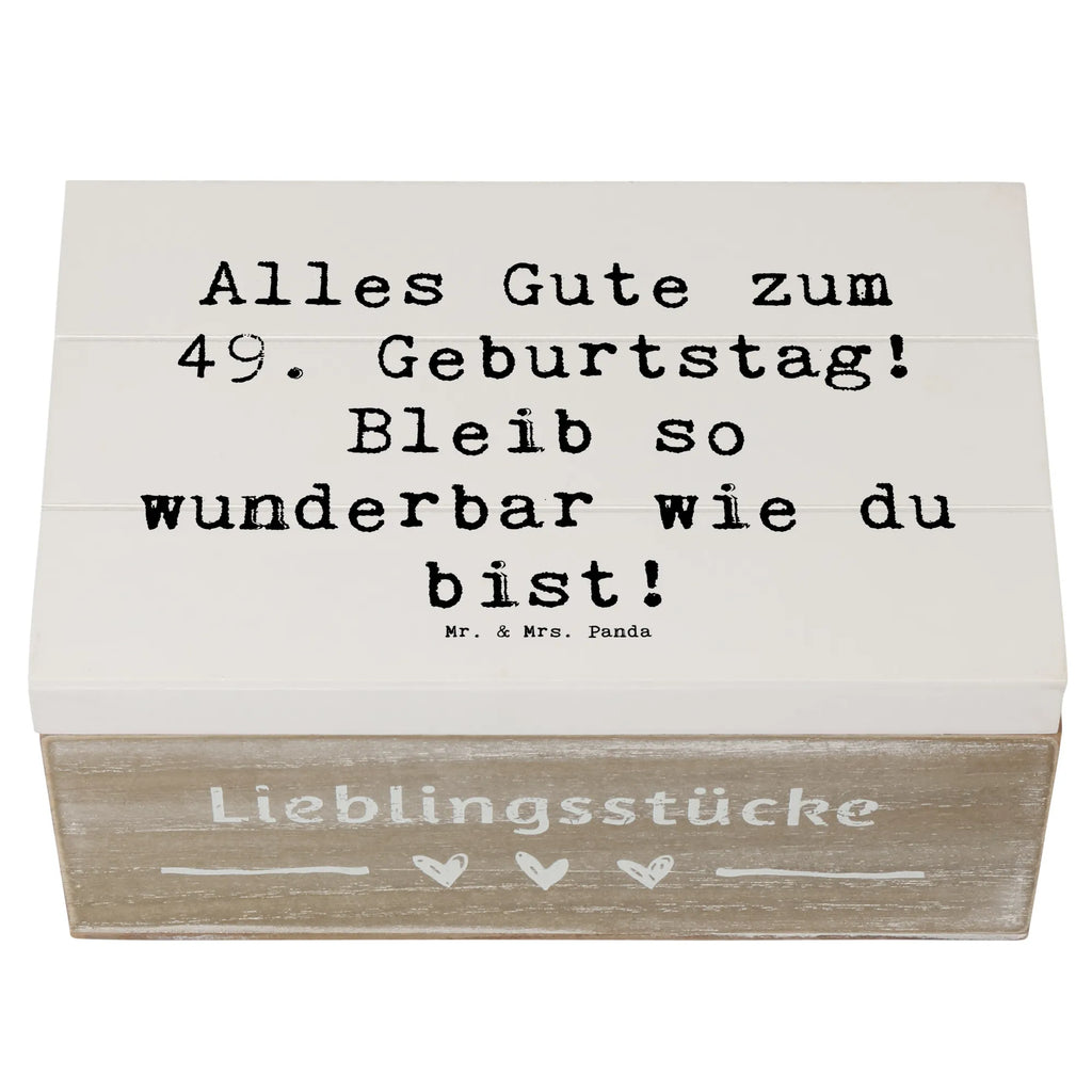 Holzkiste Spruch 49. Geburtstag Freude Kiste, Aufbewahrungsbox, Schatulle, Geschenkbox, XXL, Holzkiste, Truhe, Geschenkdose, Erinnerungsbox, Erinnerungskiste, Dekokiste, Schatzkiste, Geburtstag, Geburtstagsgeschenk, Geschenk