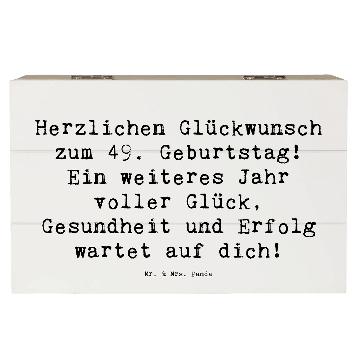 Holzkiste Spruch 49. Geburtstag