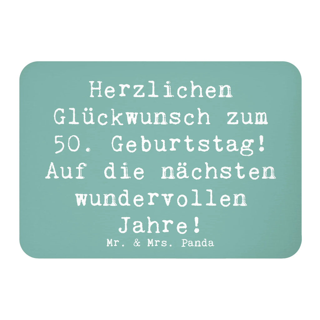 Magnet Saying Herzlichen Glückwunsch zum 50. Geburtstag! Auf die nächsten wundervollen Jahre! Souvenir Magnet, Kühlschrank Dekoration, Motivmagnete, Kühlschrankmagnet, Pinnwandmagnet, Whiteboard Magnet, Notiz Magnet, Dekomagnet, Geburtstag, Geburtstagsgeschenk, Geschenk