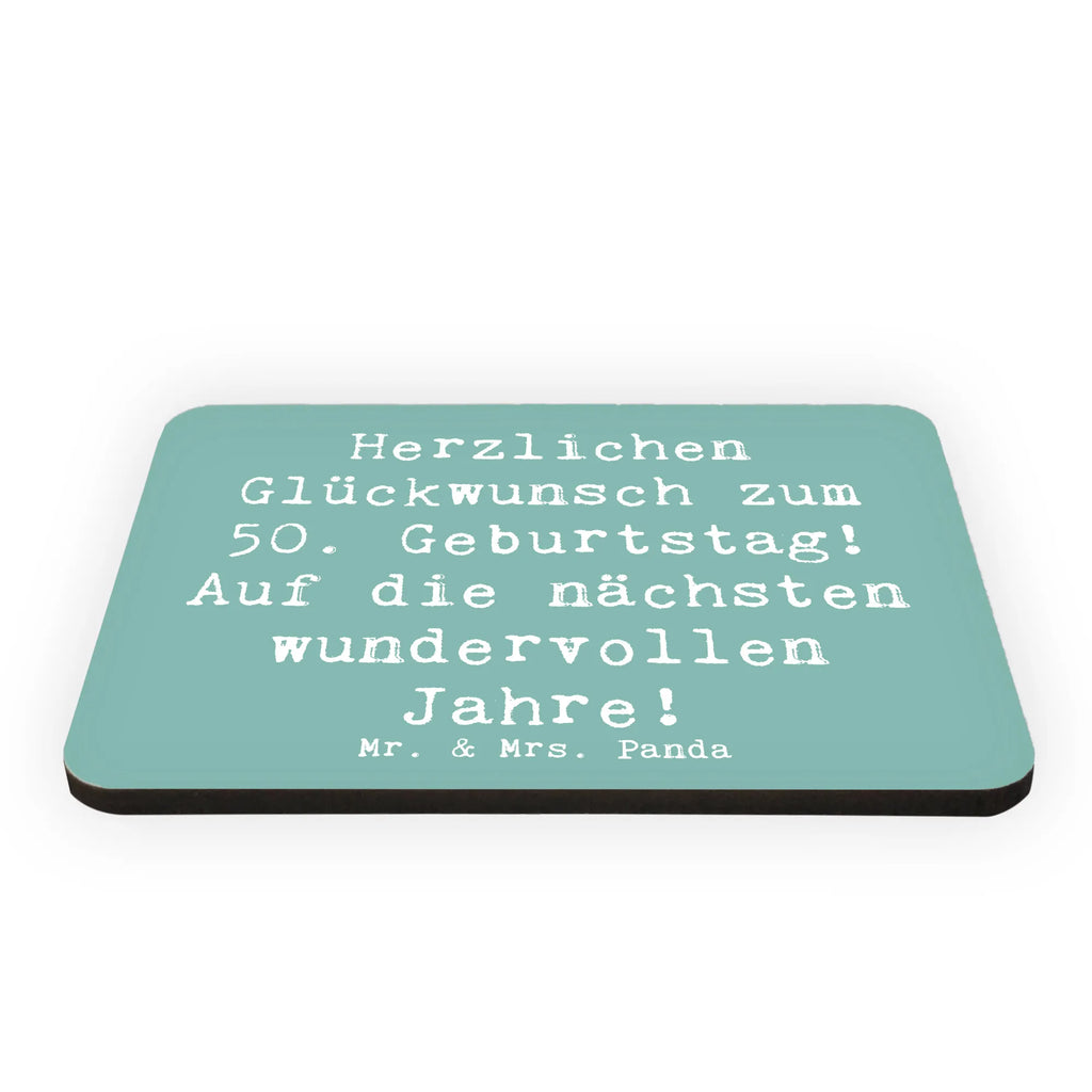 Magnet Saying Herzlichen Glückwunsch zum 50. Geburtstag! Auf die nächsten wundervollen Jahre! Souvenir Magnet, Kühlschrank Dekoration, Motivmagnete, Kühlschrankmagnet, Pinnwandmagnet, Whiteboard Magnet, Notiz Magnet, Dekomagnet, Geburtstag, Geburtstagsgeschenk, Geschenk