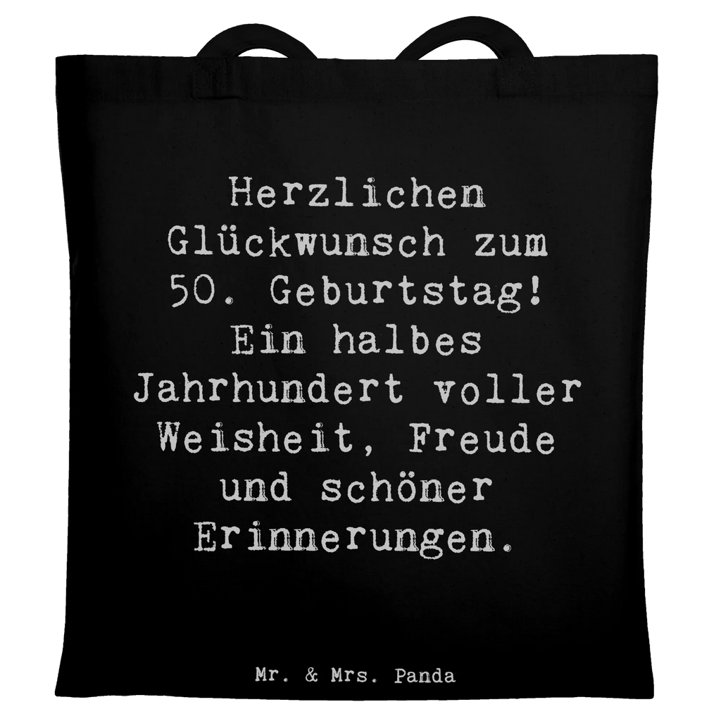 Tragetasche Spruch 50. Geburtstag Beuteltasche, Beutel, Einkaufstasche, Jutebeutel, Stoffbeutel, Tasche, Shopper, Umhängetasche, Strandtasche, Schultertasche, Stofftasche, Tragetasche, Badetasche, Jutetasche, Einkaufstüte, Laptoptasche, Geburtstag, Geburtstagsgeschenk, Geschenk