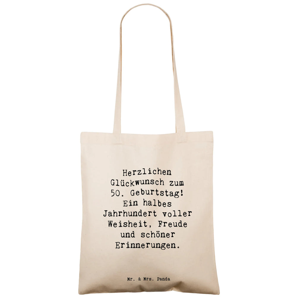 Tragetasche Spruch 50. Geburtstag Beuteltasche, Beutel, Einkaufstasche, Jutebeutel, Stoffbeutel, Tasche, Shopper, Umhängetasche, Strandtasche, Schultertasche, Stofftasche, Tragetasche, Badetasche, Jutetasche, Einkaufstüte, Laptoptasche, Geburtstag, Geburtstagsgeschenk, Geschenk