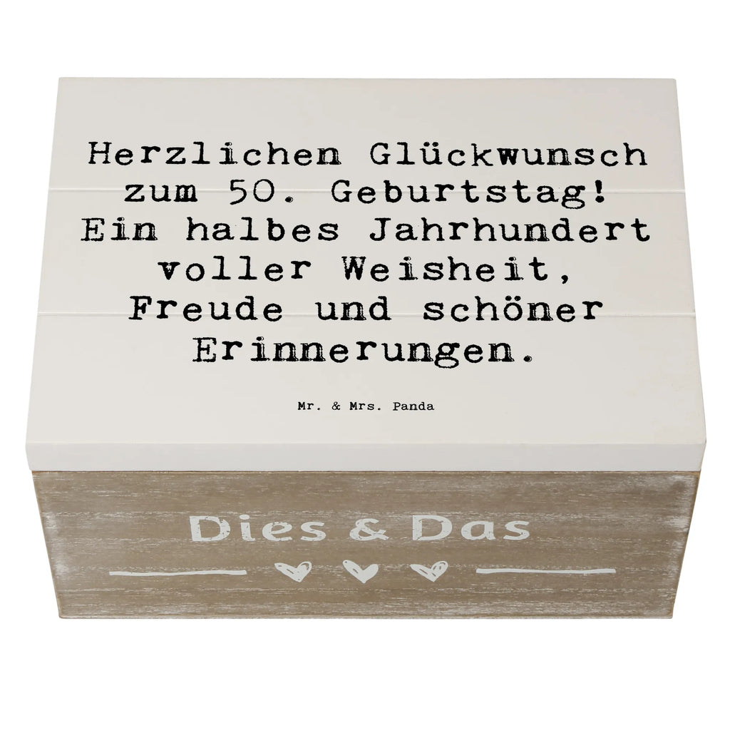 Wooden chest Saying Herzlichen Glückwunsch zum 50. Geburtstag! Ein halbes Jahrhundert voller Weisheit, Freude und schöner Erinnerungen. Erinnerungsbox, Holzkiste, Geschenkbox, Kiste, Aufbewahrungsbox, Erinnerungskiste, Schatzkiste, Geschenkdose, Truhe, Schatulle, Dekokiste, XXL, Geburtstag, Geburtstagsgeschenk, Geschenk