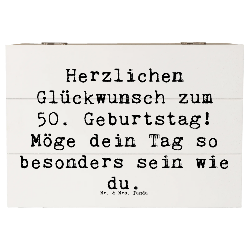 Holzkiste Spruch 50. Geburtstag Freude Aufbewahrungsbox, Erinnerungskiste, Truhe, Schatulle, Dekokiste, Erinnerungsbox, Schatzkiste, Geschenkdose, XXL, Geschenkbox, Kiste, Holzkiste, Geburtstag, Geburtstagsgeschenk, Geschenk