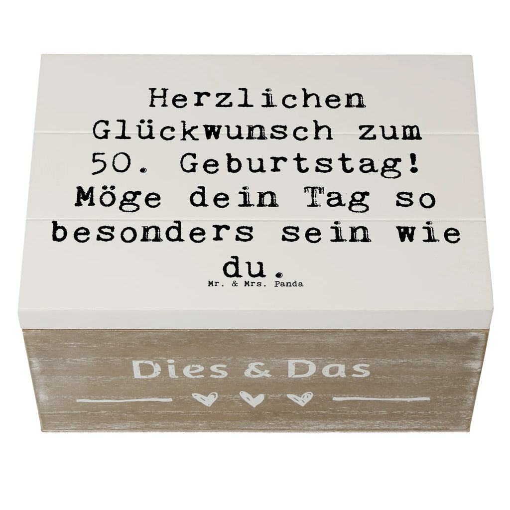 Holzkiste Spruch 50. Geburtstag Freude Aufbewahrungsbox, Erinnerungskiste, Truhe, Schatulle, Dekokiste, Erinnerungsbox, Schatzkiste, Geschenkdose, XXL, Geschenkbox, Kiste, Holzkiste, Geburtstag, Geburtstagsgeschenk, Geschenk