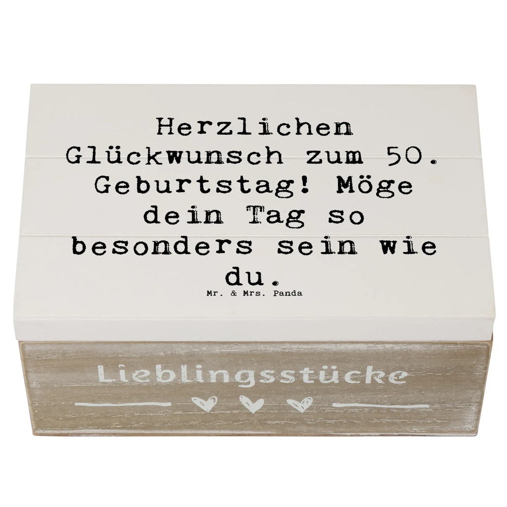 Holzkiste Spruch 50. Geburtstag Freude Aufbewahrungsbox, Erinnerungskiste, Truhe, Schatulle, Dekokiste, Erinnerungsbox, Schatzkiste, Geschenkdose, XXL, Geschenkbox, Kiste, Holzkiste, Geburtstag, Geburtstagsgeschenk, Geschenk
