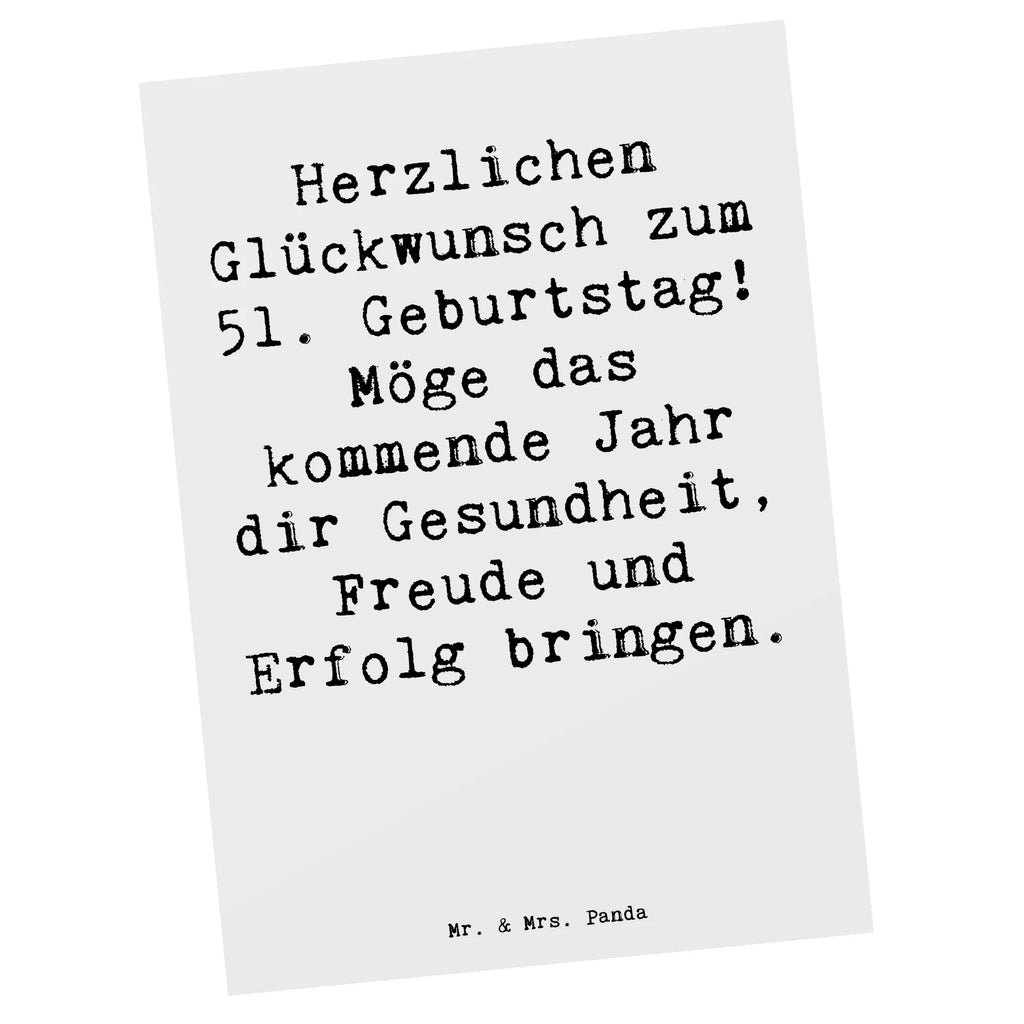 Postkarte Spruch 51. Geburtstag Freude Ansichtskarte, Postkarte, Ansichtskarten, Geschenkkarte, Karte, Geburtstagskarte, Grußkarte, Einladungskarten Geburtstag, Einladungskarte, Einladung, Einladung Geburtstag, Dankeskarte, Geburtstag, Geburtstagsgeschenk, Geschenk