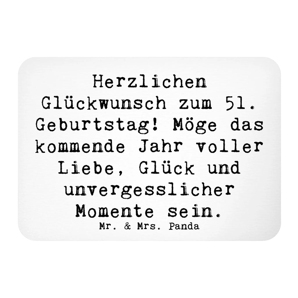 Magnet Spruch 51. Geburtstag Pinnwandmagnet, Whiteboard Magnet, Kühlschrankmagnet, Souvenir Magnet, Dekomagnet, Motivmagnete, Kühlschrank Dekoration, Notiz Magnet, Geburtstag, Geburtstagsgeschenk, Geschenk