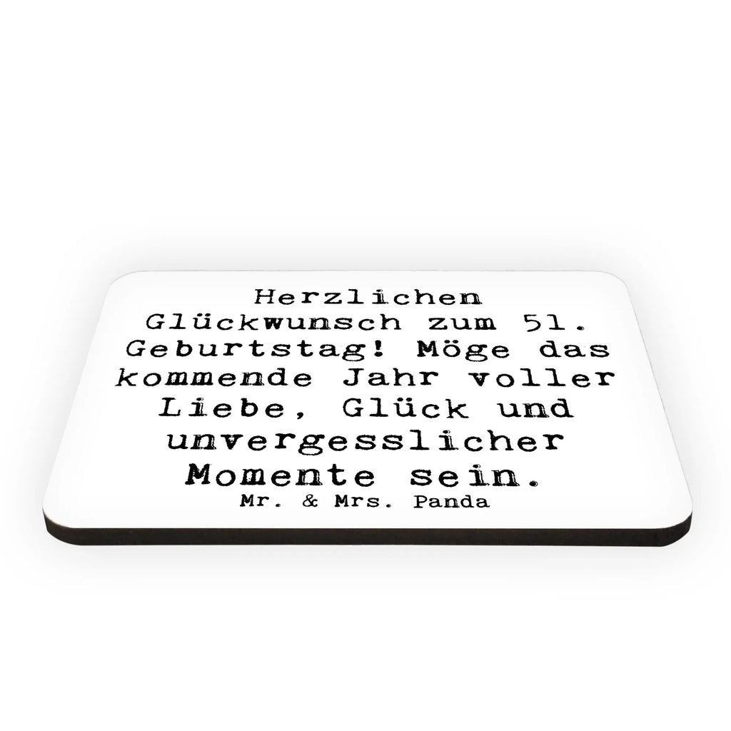 Magnet Spruch 51. Geburtstag Pinnwandmagnet, Whiteboard Magnet, Kühlschrankmagnet, Souvenir Magnet, Dekomagnet, Motivmagnete, Kühlschrank Dekoration, Notiz Magnet, Geburtstag, Geburtstagsgeschenk, Geschenk