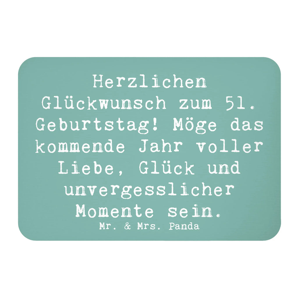 Magnet Spruch 51. Geburtstag Pinnwandmagnet, Whiteboard Magnet, Kühlschrankmagnet, Souvenir Magnet, Dekomagnet, Motivmagnete, Kühlschrank Dekoration, Notiz Magnet, Geburtstag, Geburtstagsgeschenk, Geschenk