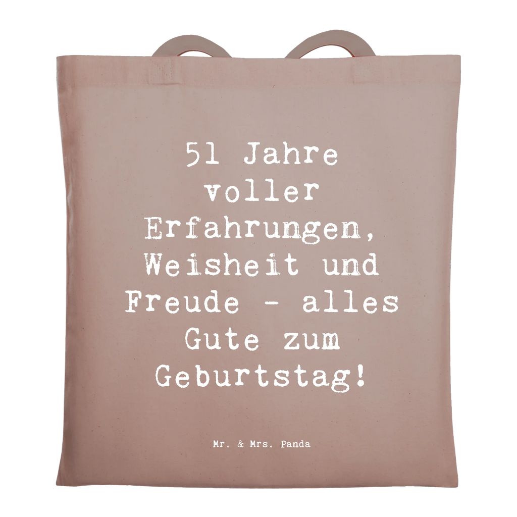 Tragetasche Spruch 51. Geburtstag Jutebeutel, Umhängetasche, Tragetasche, Beutel, Stoffbeutel, Schultertasche, Einkaufstüte, Laptoptasche, Tasche, Beuteltasche, Stofftasche, Einkaufstasche, Strandtasche, Shopper, Jutetasche, Badetasche, Geburtstag, Geburtstagsgeschenk, Geschenk
