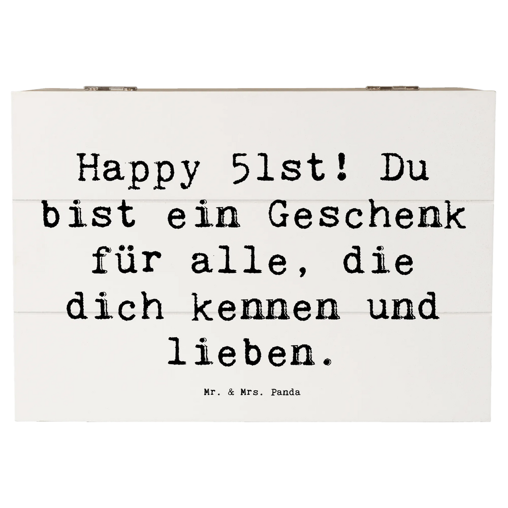 Holzkiste Spruch 51. Geburtstag Geschenk Schatulle, Dekokiste, Holzkiste, Erinnerungsbox, Aufbewahrungsbox, Geschenkdose, Erinnerungskiste, XXL, Truhe, Kiste, Geschenkbox, Schatzkiste, Geburtstag, Geburtstagsgeschenk, Geschenk