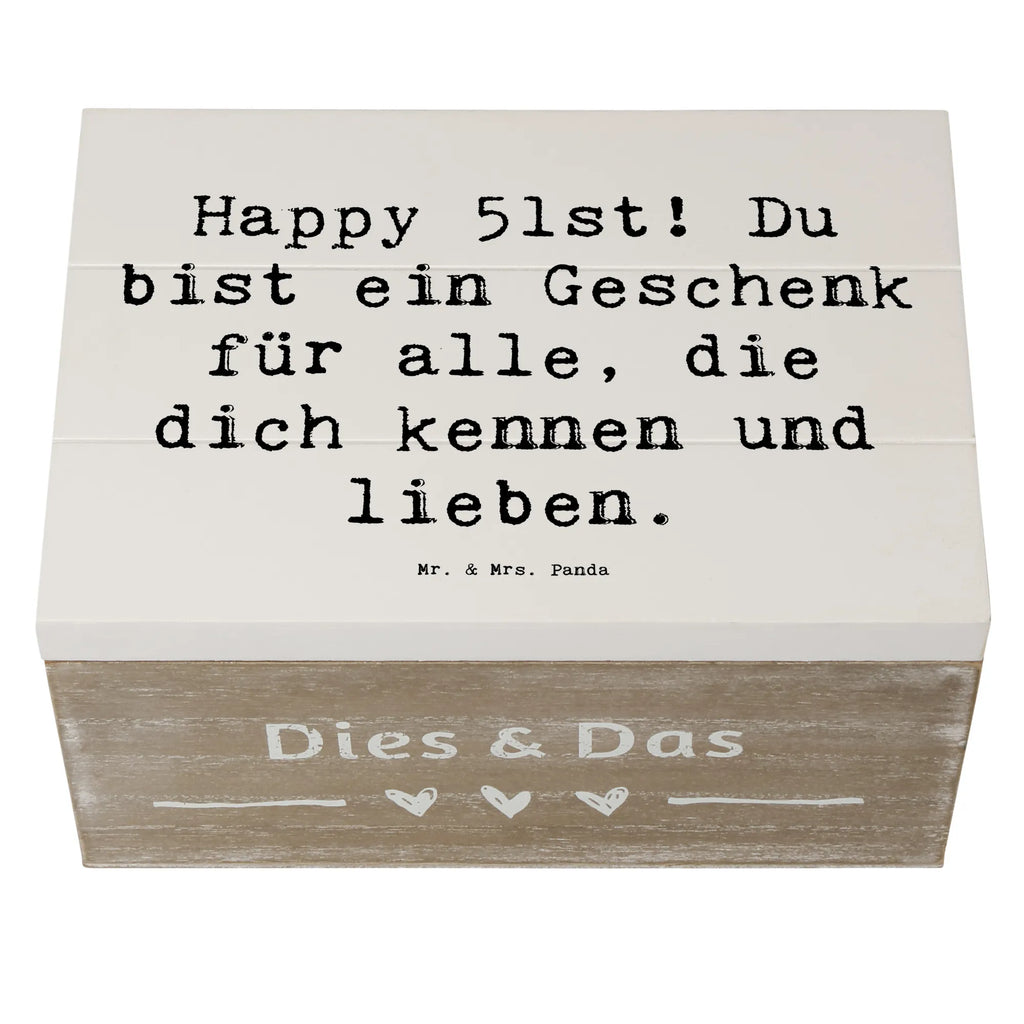 Holzkiste Spruch 51. Geburtstag Geschenk Schatulle, Dekokiste, Holzkiste, Erinnerungsbox, Aufbewahrungsbox, Geschenkdose, Erinnerungskiste, XXL, Truhe, Kiste, Geschenkbox, Schatzkiste, Geburtstag, Geburtstagsgeschenk, Geschenk