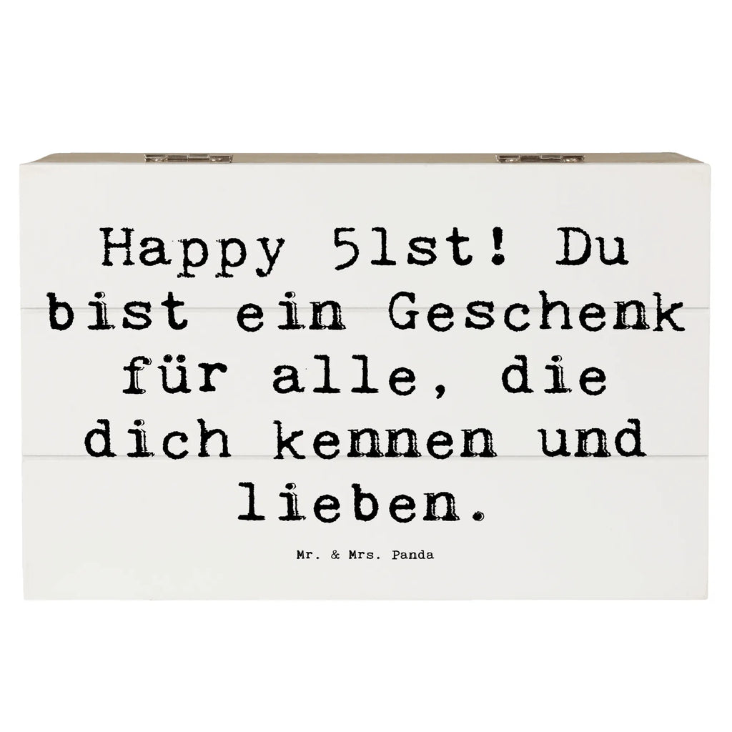 Holzkiste Spruch 51. Geburtstag Geschenk Schatulle, Dekokiste, Holzkiste, Erinnerungsbox, Aufbewahrungsbox, Geschenkdose, Erinnerungskiste, XXL, Truhe, Kiste, Geschenkbox, Schatzkiste, Geburtstag, Geburtstagsgeschenk, Geschenk