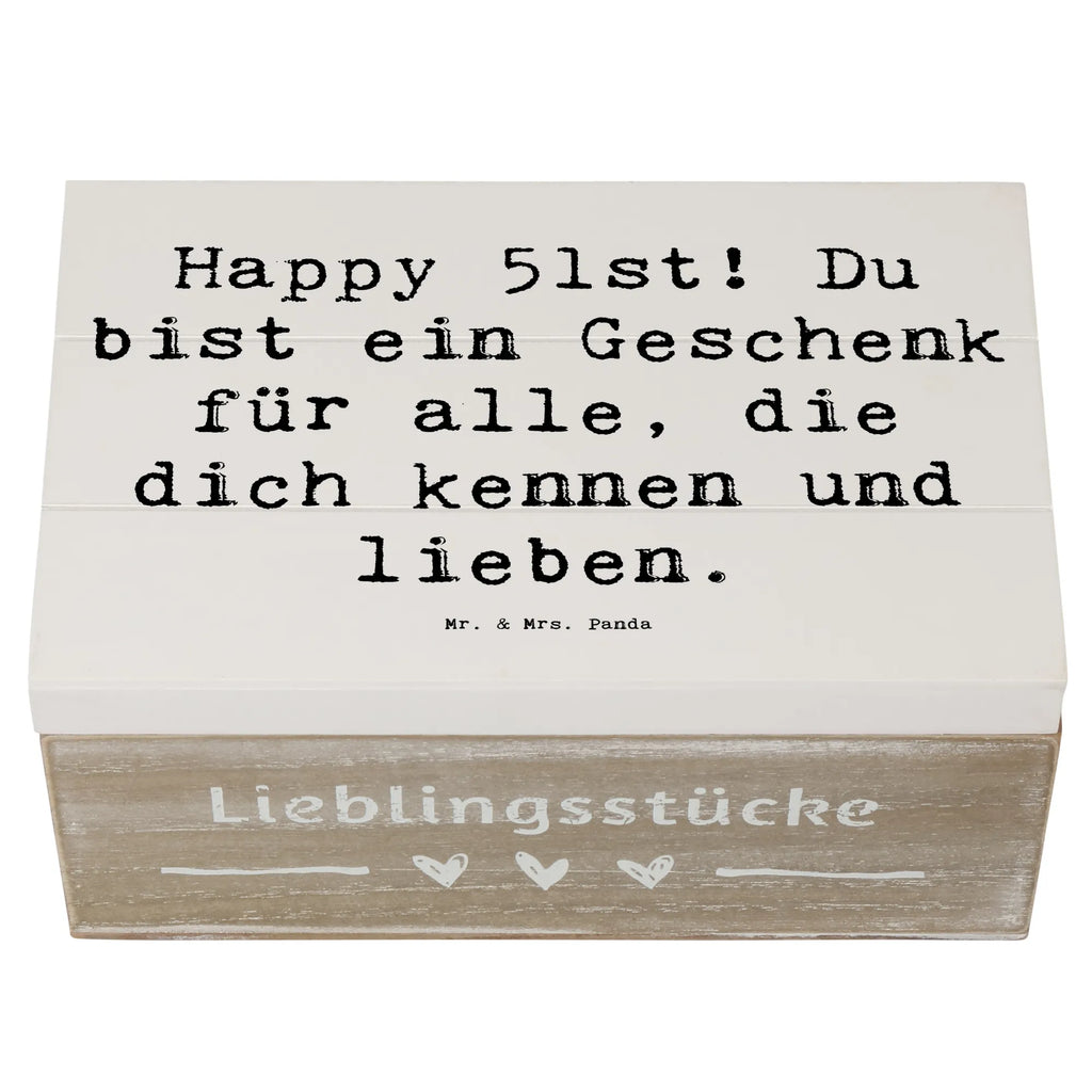 Holzkiste Spruch 51. Geburtstag Geschenk Schatulle, Dekokiste, Holzkiste, Erinnerungsbox, Aufbewahrungsbox, Geschenkdose, Erinnerungskiste, XXL, Truhe, Kiste, Geschenkbox, Schatzkiste, Geburtstag, Geburtstagsgeschenk, Geschenk