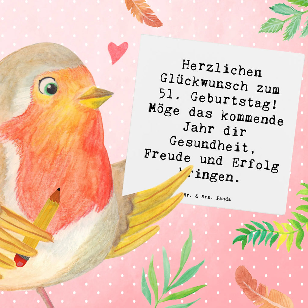 Deluxe Card Saying Herzlichen Glückwunsch zum 51. Geburtstag! Möge das kommende Jahr dir Gesundheit, Freude und Erfolg bringen. Hochwertige Grußkarte, Einladungskarte, Geburtstagskarte, Karte, Grußkarte, Hochzeitskarte, Klappkarte, Glückwunschkarte, Hochwertige Klappkarte, Geburtstag, Geburtstagsgeschenk, Geschenk