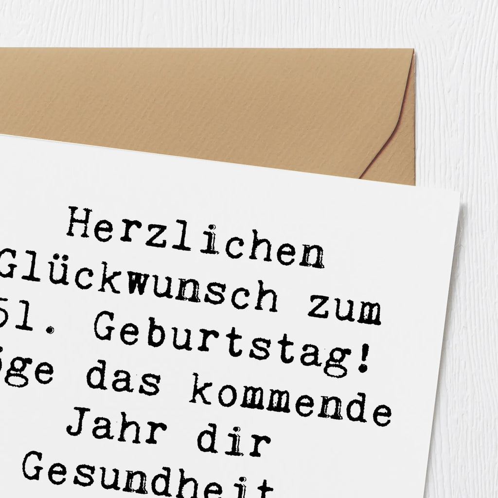 Deluxe Card Saying Herzlichen Glückwunsch zum 51. Geburtstag! Möge das kommende Jahr dir Gesundheit, Freude und Erfolg bringen. Hochwertige Grußkarte, Einladungskarte, Geburtstagskarte, Karte, Grußkarte, Hochzeitskarte, Klappkarte, Glückwunschkarte, Hochwertige Klappkarte, Geburtstag, Geburtstagsgeschenk, Geschenk