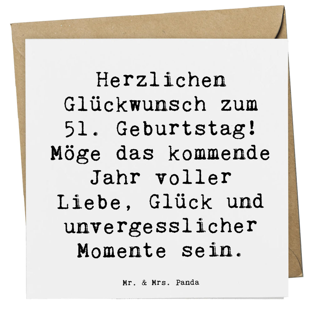 Deluxe Karte Spruch 51. Geburtstag Geburtstagskarte, Einladungskarte, Hochzeitskarte, Hochwertige Klappkarte, Karte, Klappkarte, Grußkarte, Hochwertige Grußkarte, Glückwunschkarte, Geburtstag, Geburtstagsgeschenk, Geschenk