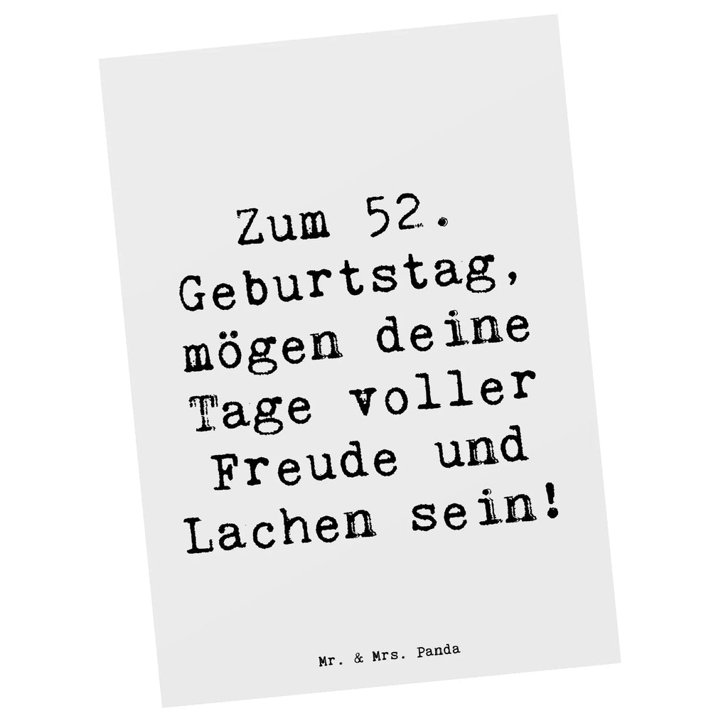 Postkarte Spruch 52. Geburtstag Freude Dankeskarte, Einladung Geburtstag, Einladungskarte, Karte, Einladung, Einladungskarten Geburtstag, Geschenkkarte, Ansichtskarten, Ansichtskarte, Grußkarte, Geburtstagskarte, Postkarte, Geburtstag, Geburtstagsgeschenk, Geschenk