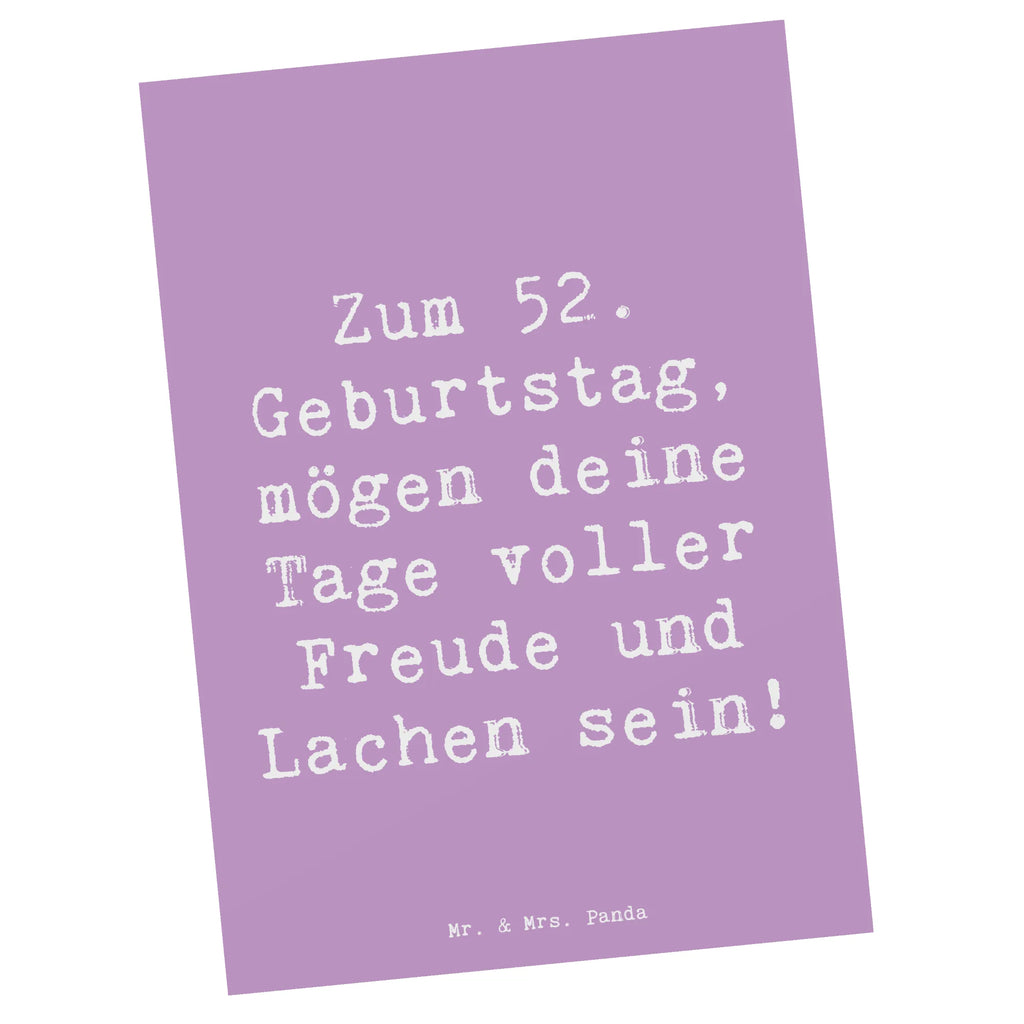 Postkarte Spruch 52. Geburtstag Freude Dankeskarte, Einladung Geburtstag, Einladungskarte, Karte, Einladung, Einladungskarten Geburtstag, Geschenkkarte, Ansichtskarten, Ansichtskarte, Grußkarte, Geburtstagskarte, Postkarte, Geburtstag, Geburtstagsgeschenk, Geschenk