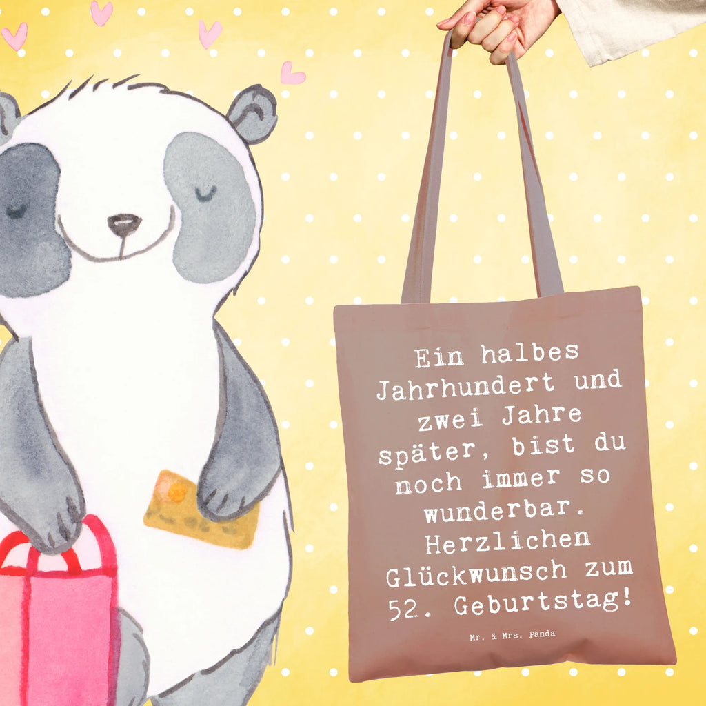 Tragetasche Spruch 52. Geburtstag Beuteltasche, Beutel, Einkaufstasche, Jutebeutel, Stoffbeutel, Tasche, Shopper, Umhängetasche, Strandtasche, Schultertasche, Stofftasche, Tragetasche, Badetasche, Jutetasche, Einkaufstüte, Laptoptasche, Geburtstag, Geburtstagsgeschenk, Geschenk