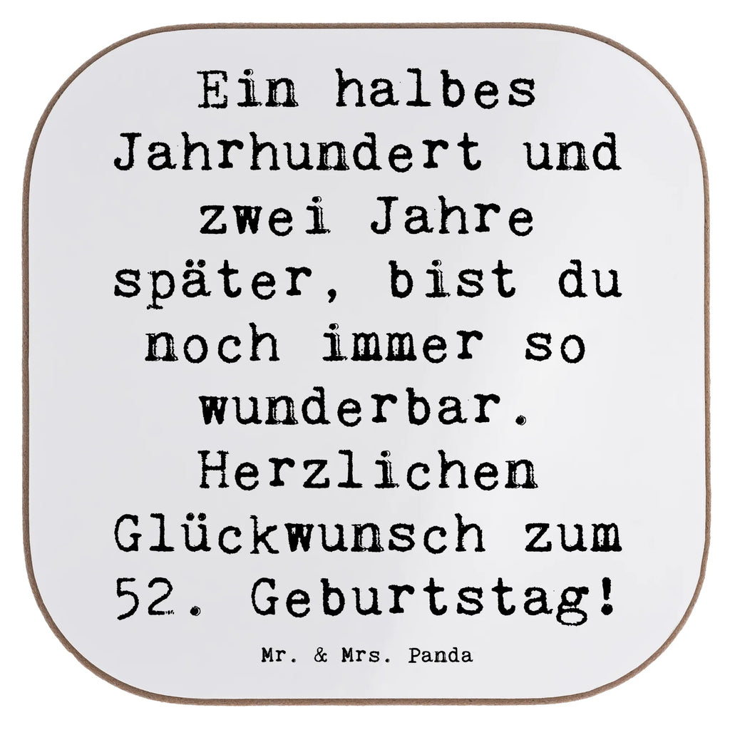 Square coaster Saying Ein halbes Jahrhundert und zwei Jahre später, bist du noch immer so wunderbar. Herzlichen Glückwunsch zum 52. Geburtstag! Getränkeuntersetzer, Untersetzer Gläser, Holzuntersetzer, Glasuntersetzer, Untersetzer aus Holz, Untersetzer für Gläser, Korkuntersetzer, Untersetzer Design, Bierdeckel, Untersetzer, Untersetzer Holz, Tassen Untersetzer, Geburtstag, Geburtstagsgeschenk, Geschenk