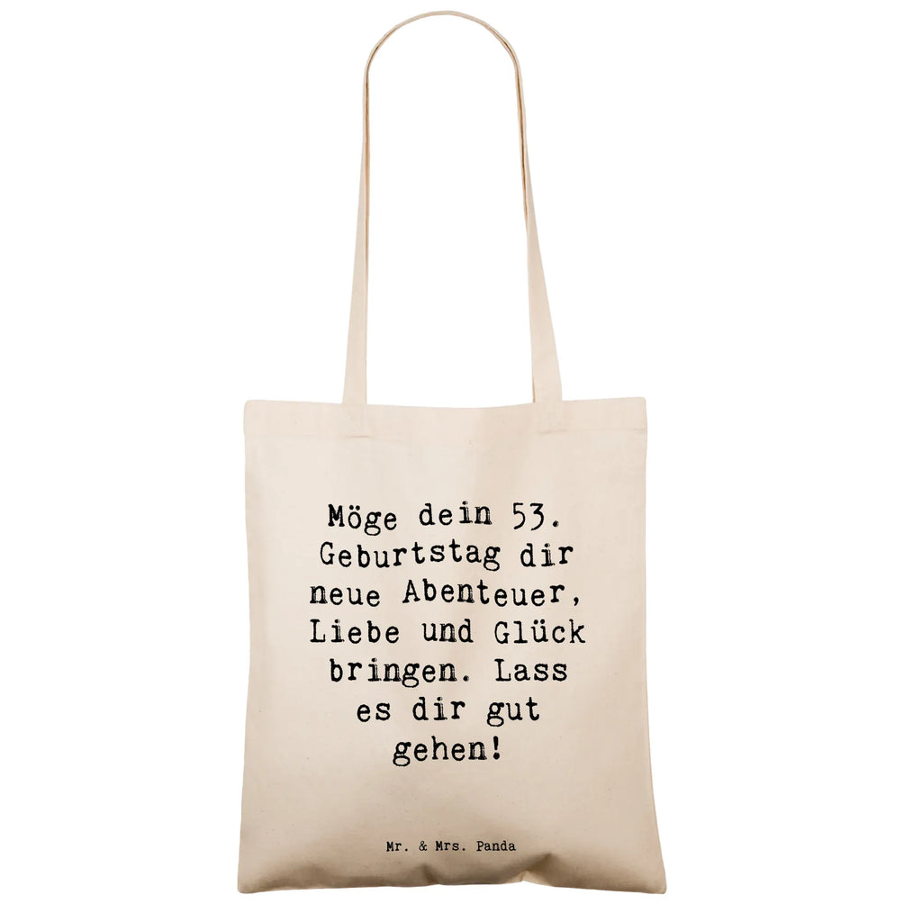 Tragetasche Spruch 53. Geburtstag Abenteuer Beuteltasche, Beutel, Einkaufstasche, Jutebeutel, Stoffbeutel, Tasche, Shopper, Umhängetasche, Strandtasche, Schultertasche, Stofftasche, Tragetasche, Badetasche, Jutetasche, Einkaufstüte, Laptoptasche, Geburtstag, Geburtstagsgeschenk, Geschenk